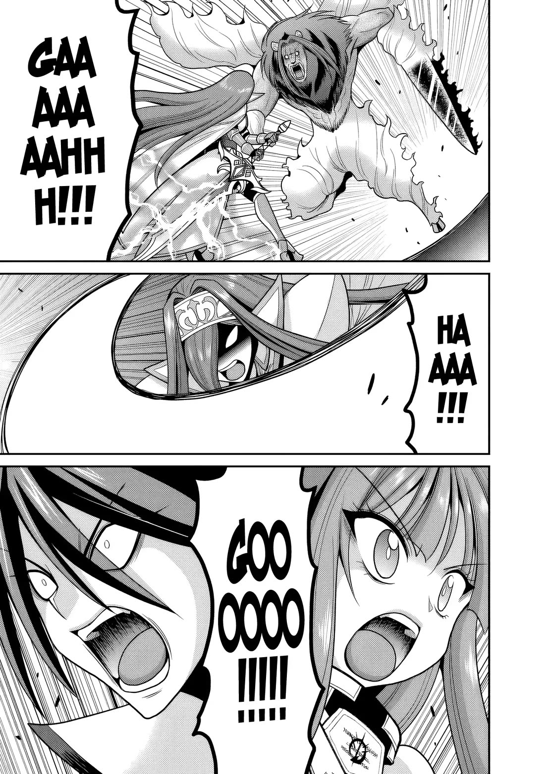 Kujibiki Tokushou Musou Harem-ken Chapter 57 page 24 - Chapter 57: The Holy Sword versus The Accursed Flames. The conclusion!