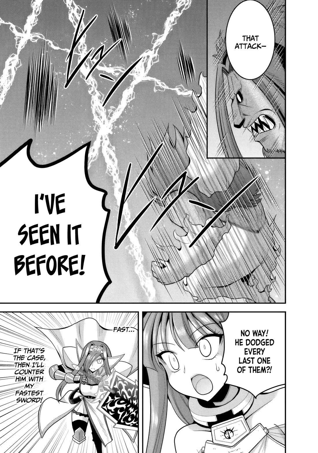 Kujibiki Tokushou Musou Harem-ken Chapter 57 page 4 - Chapter 57: The Holy Sword versus The Accursed Flames. The conclusion!