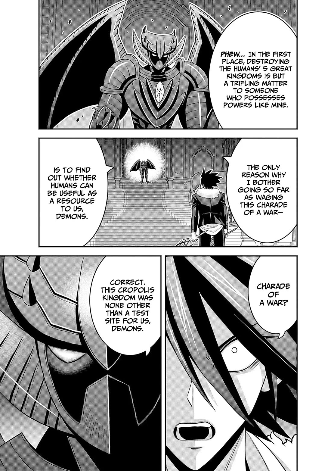 Kujibiki Tokushou Musou Harem-ken Chapter 59 page 12 - Chapter 59: The x777 Man, confronting the leader of demons!