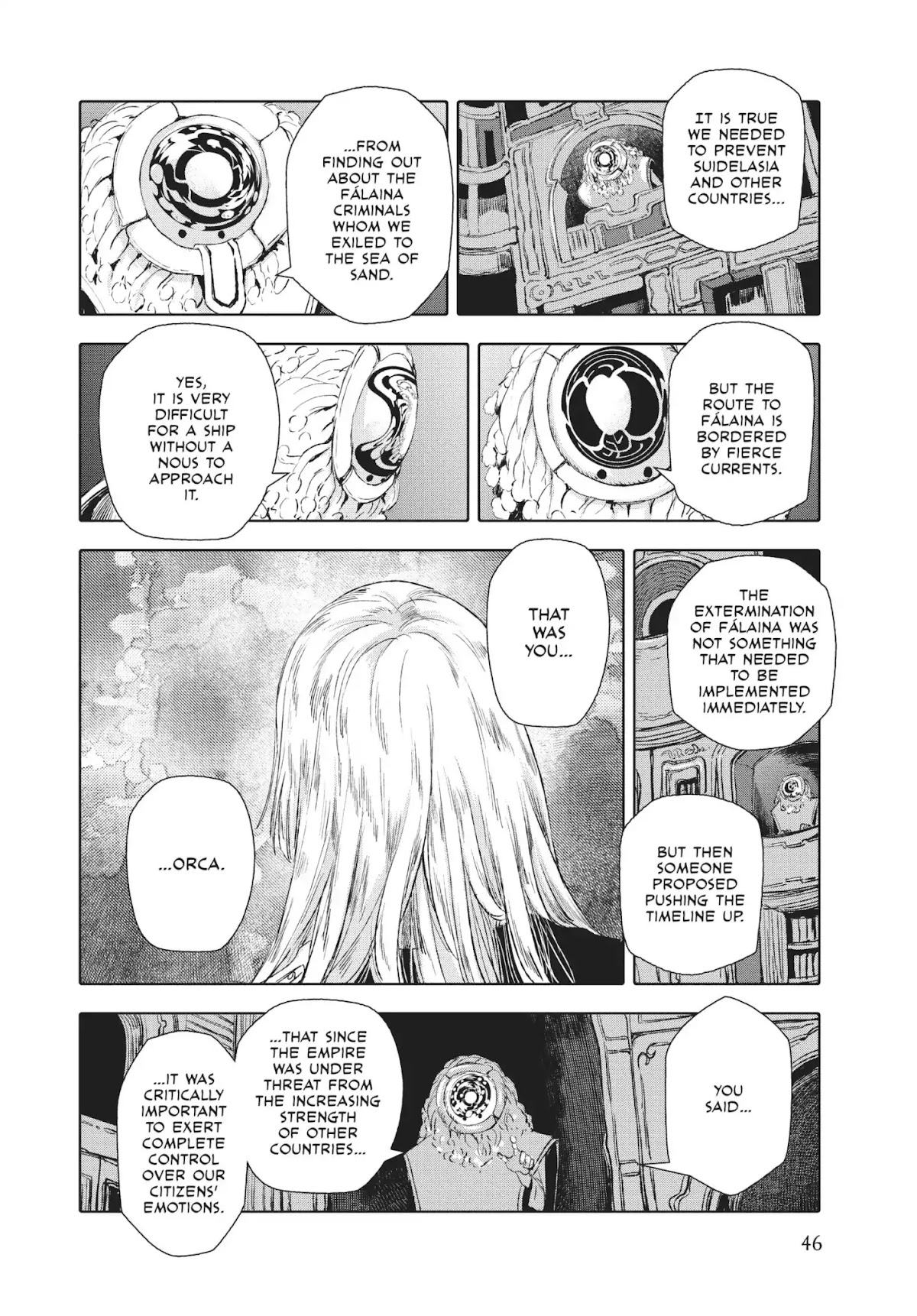 Kujira no Kora wa Sajou ni Utau Chapter 17 page 44 - Chapter 17: Travelers from Afar