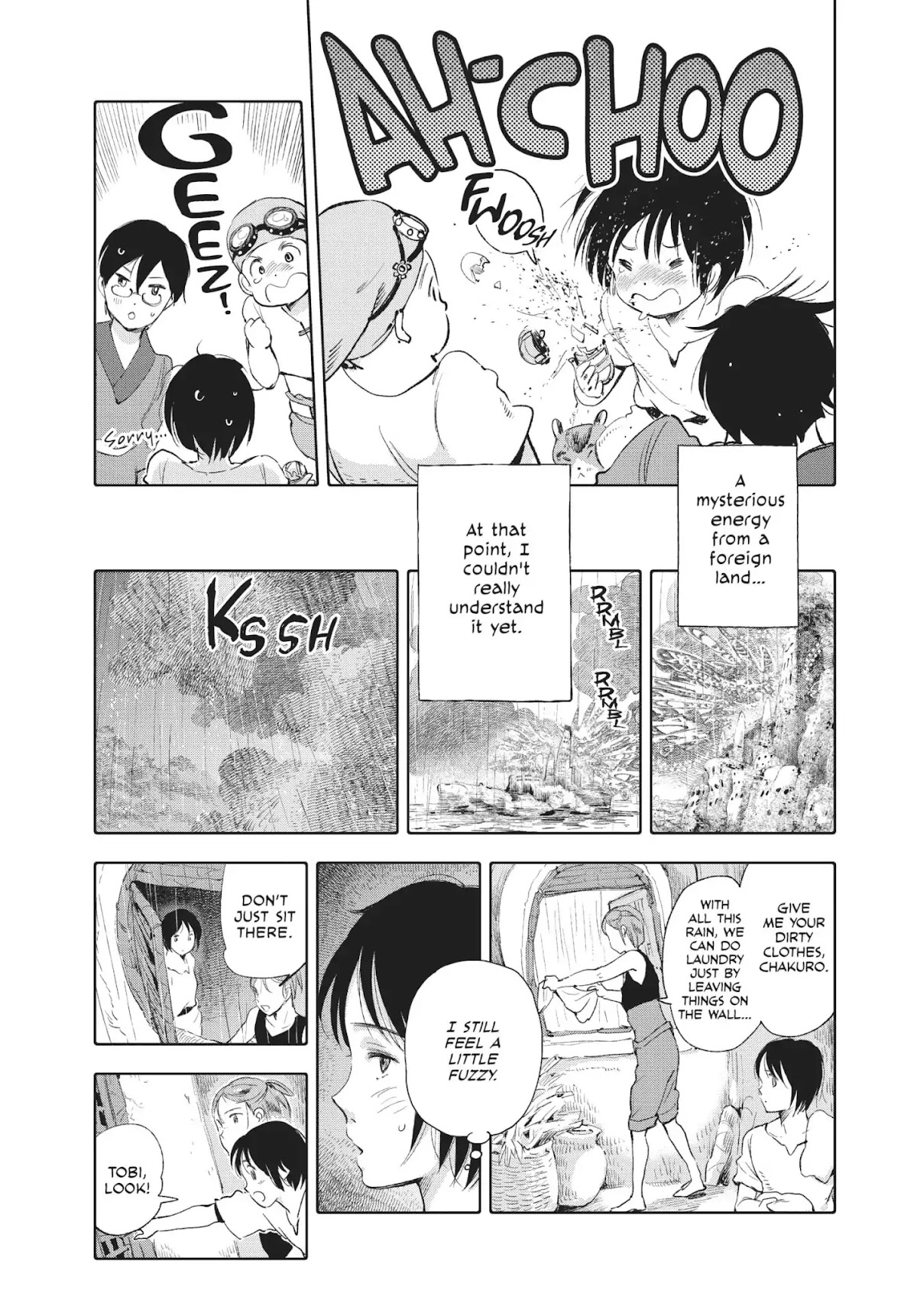 Kujira no Kora wa Sajou ni Utau Chapter 23 page 15 - Chapter 23: A Gathering in the Rain