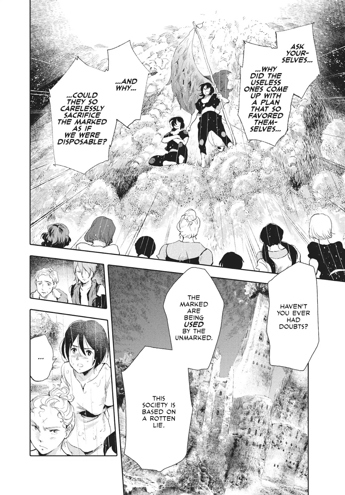 Kujira no Kora wa Sajou ni Utau Chapter 23 page 24 - Chapter 23: A Gathering in the Rain