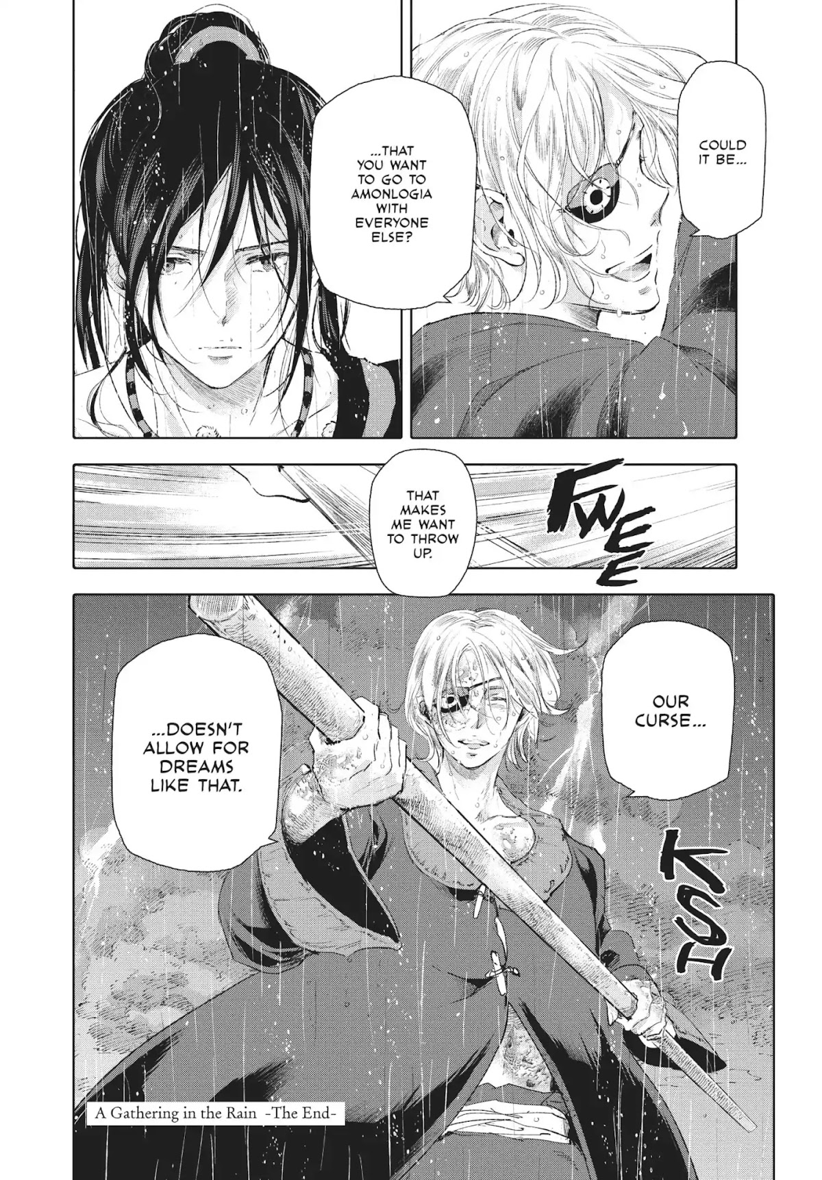 Kujira no Kora wa Sajou ni Utau Chapter 23 page 46 - Chapter 23: A Gathering in the Rain