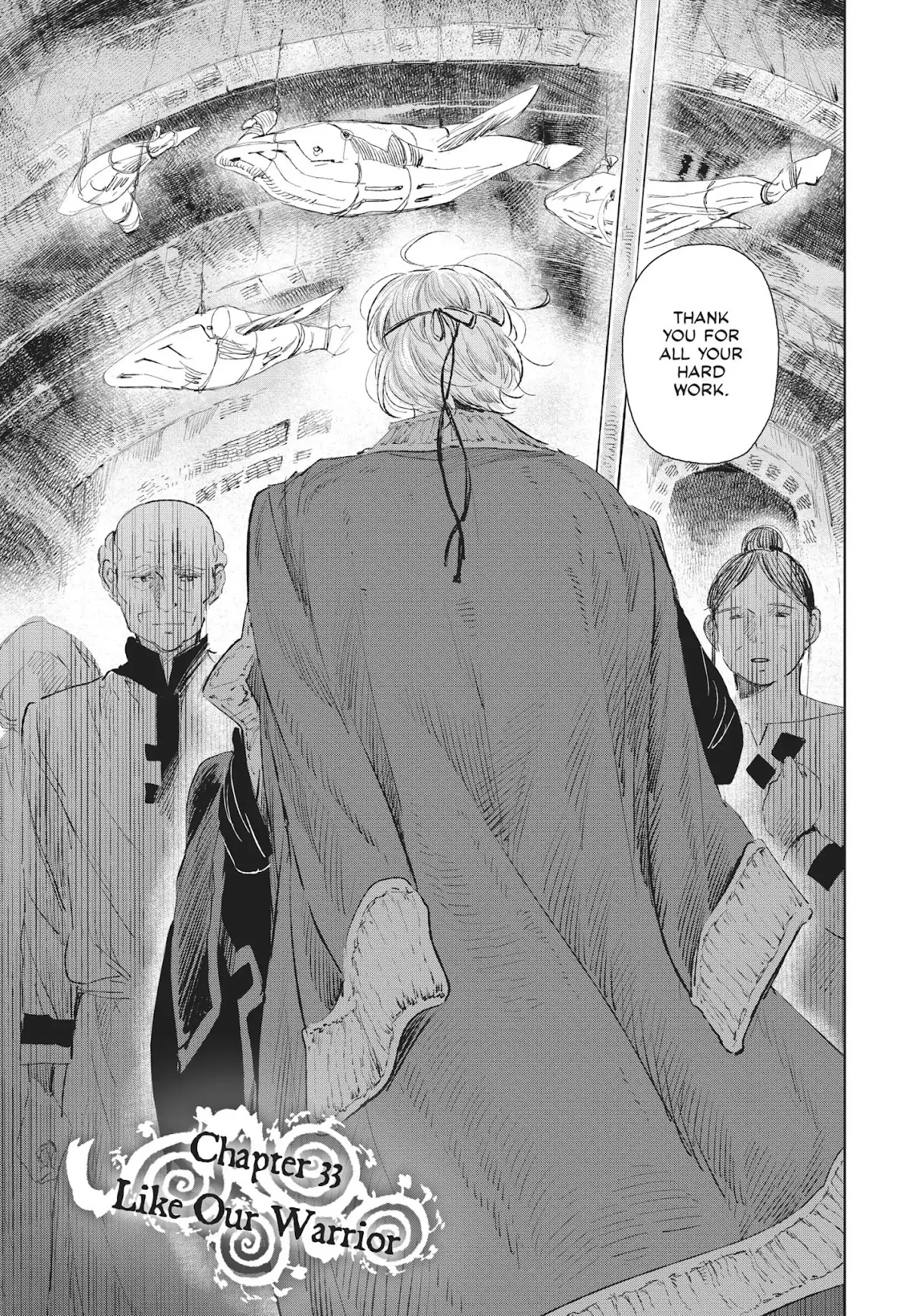 Kujira no Kora wa Sajou ni Utau Chapter 33 page 1 - Chapter 33: Like Our Warrior