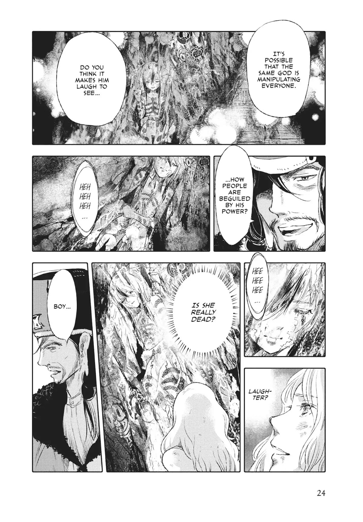 Kujira no Kora wa Sajou ni Utau Chapter 39 page 23 - Chapter 39: A God Living and a God Dead