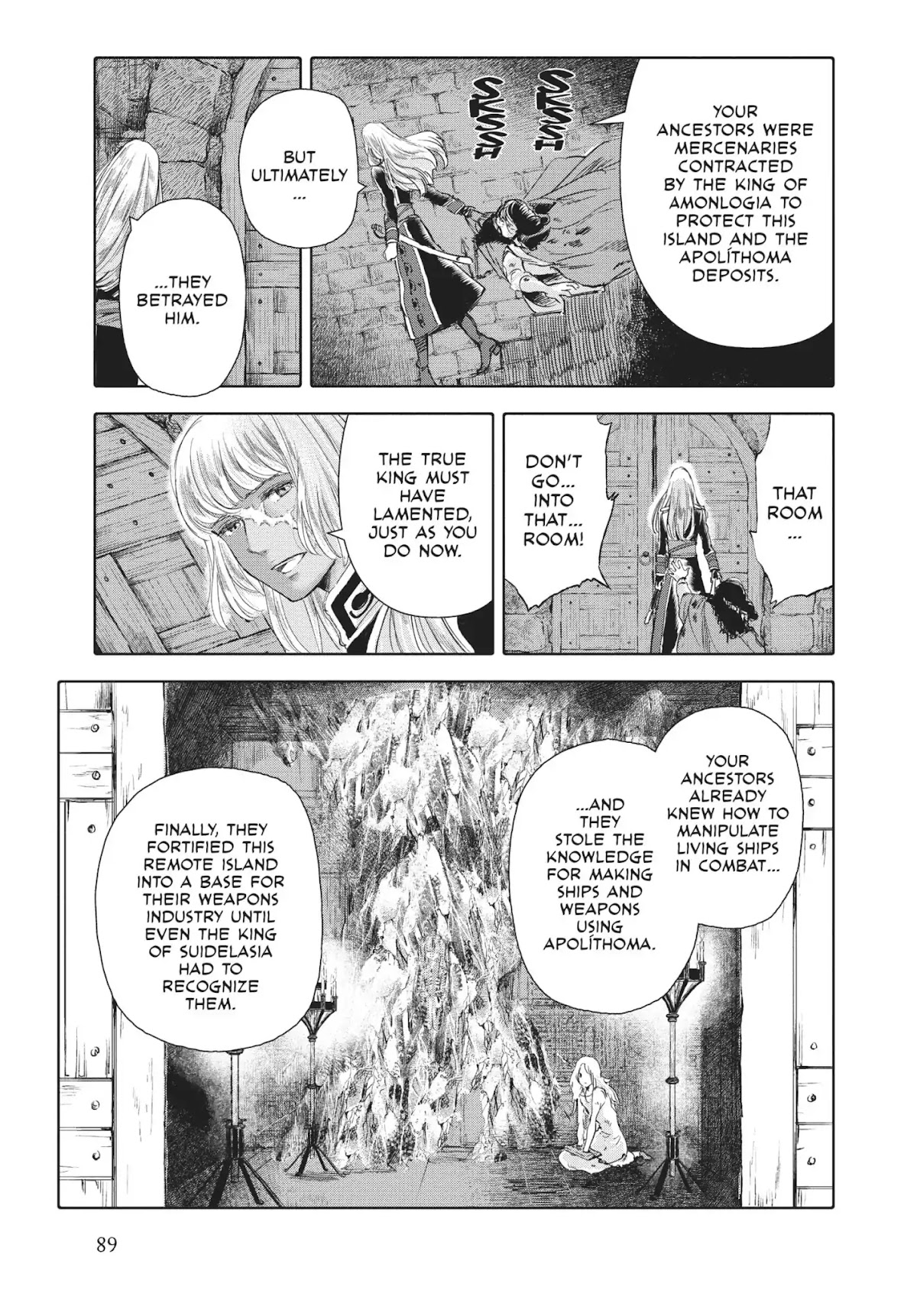Kujira no Kora wa Sajou ni Utau Chapter 46 page 13 - Chapter 46: Sontíras's Brief Abode