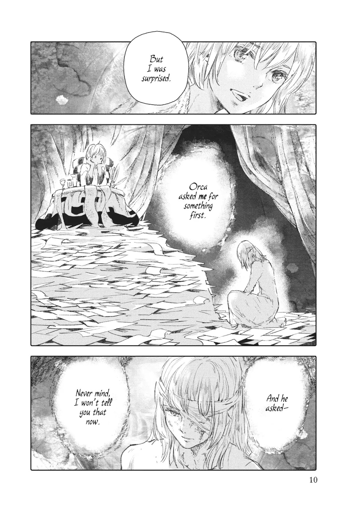 Kujira no Kora wa Sajou ni Utau Chapter 53 page 10 - Chapter 53: Cage of Wishes
