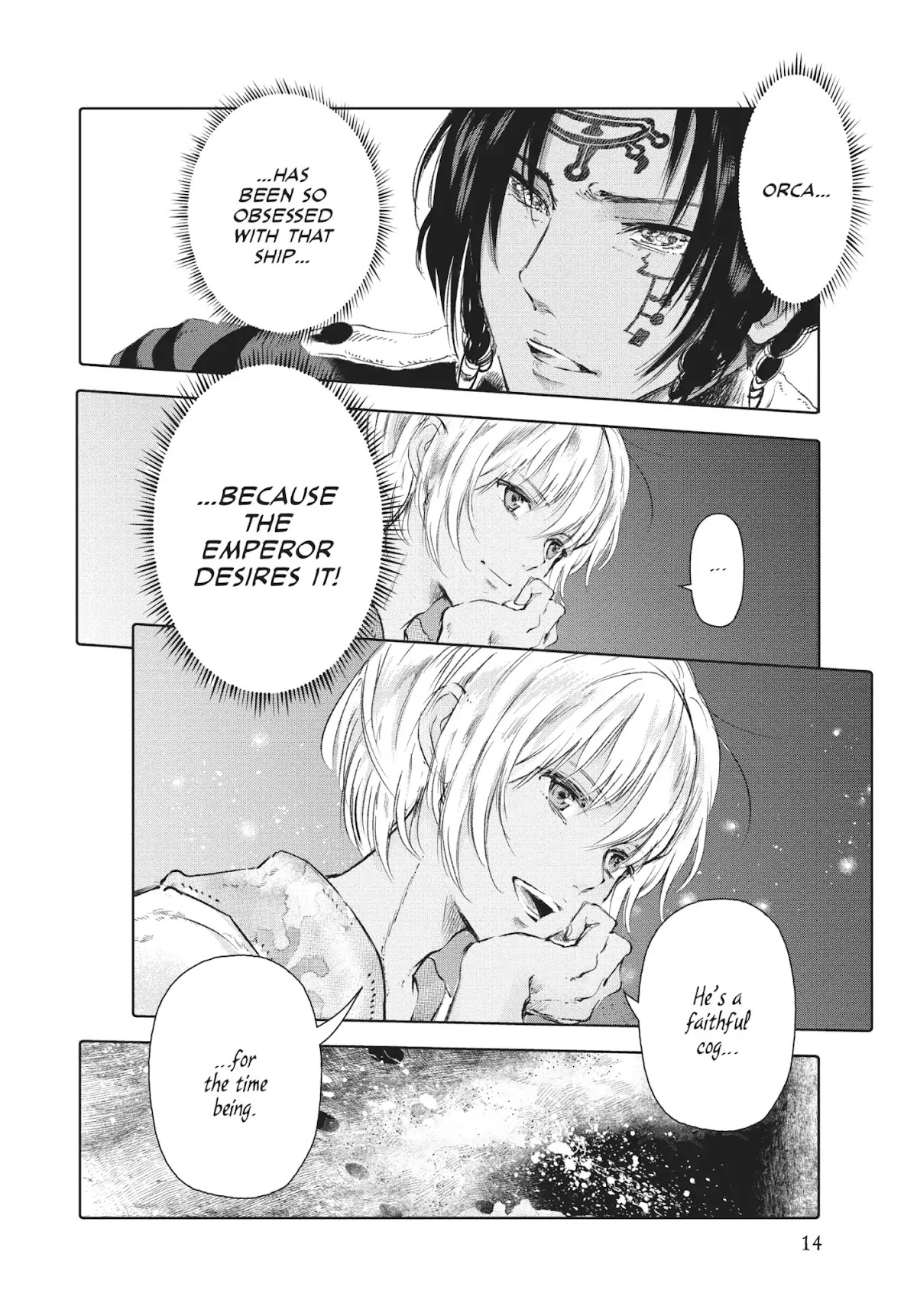 Kujira no Kora wa Sajou ni Utau Chapter 53 page 14 - Chapter 53: Cage of Wishes
