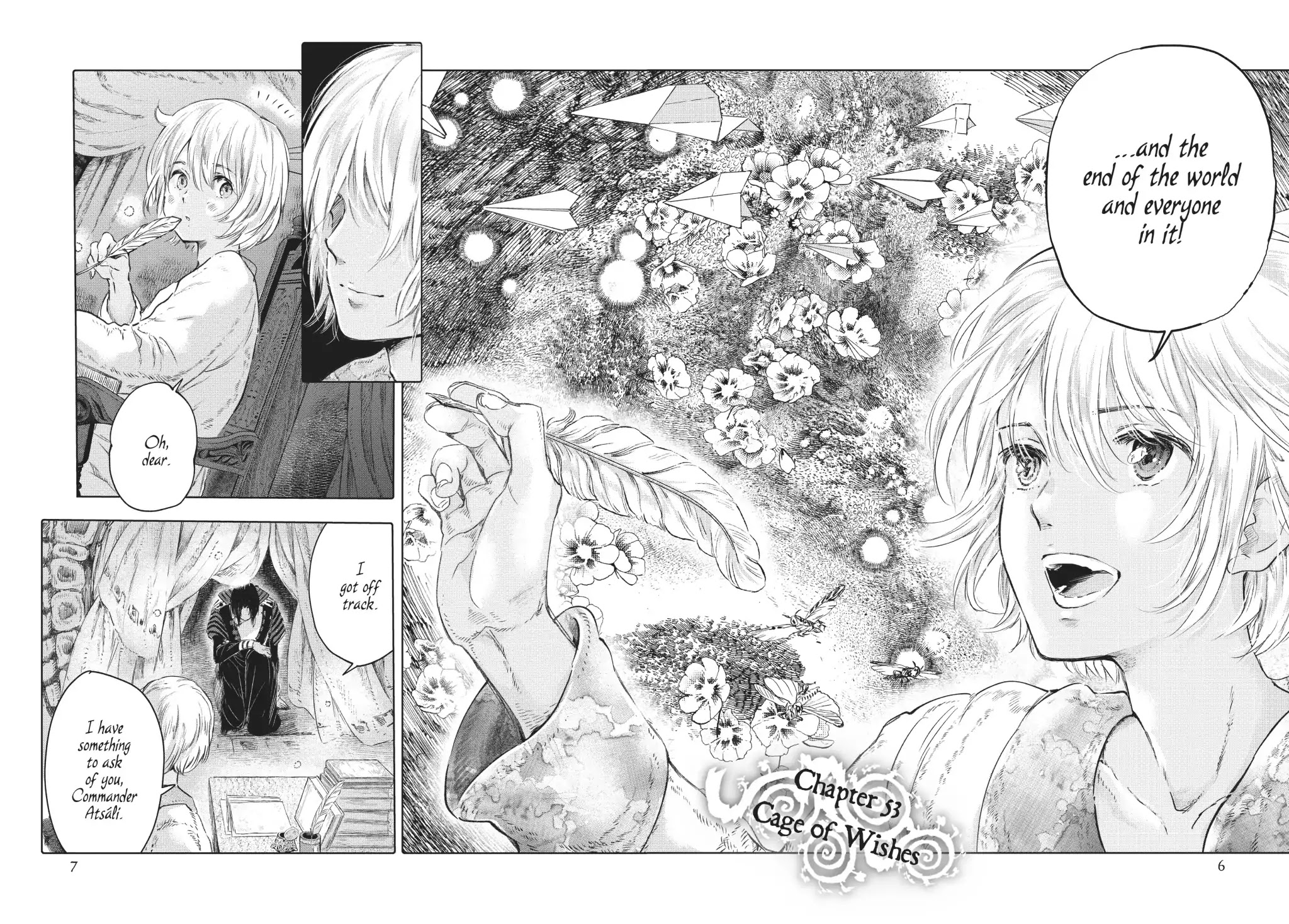 Kujira no Kora wa Sajou ni Utau Chapter 53 page 7 - Chapter 53: Cage of Wishes