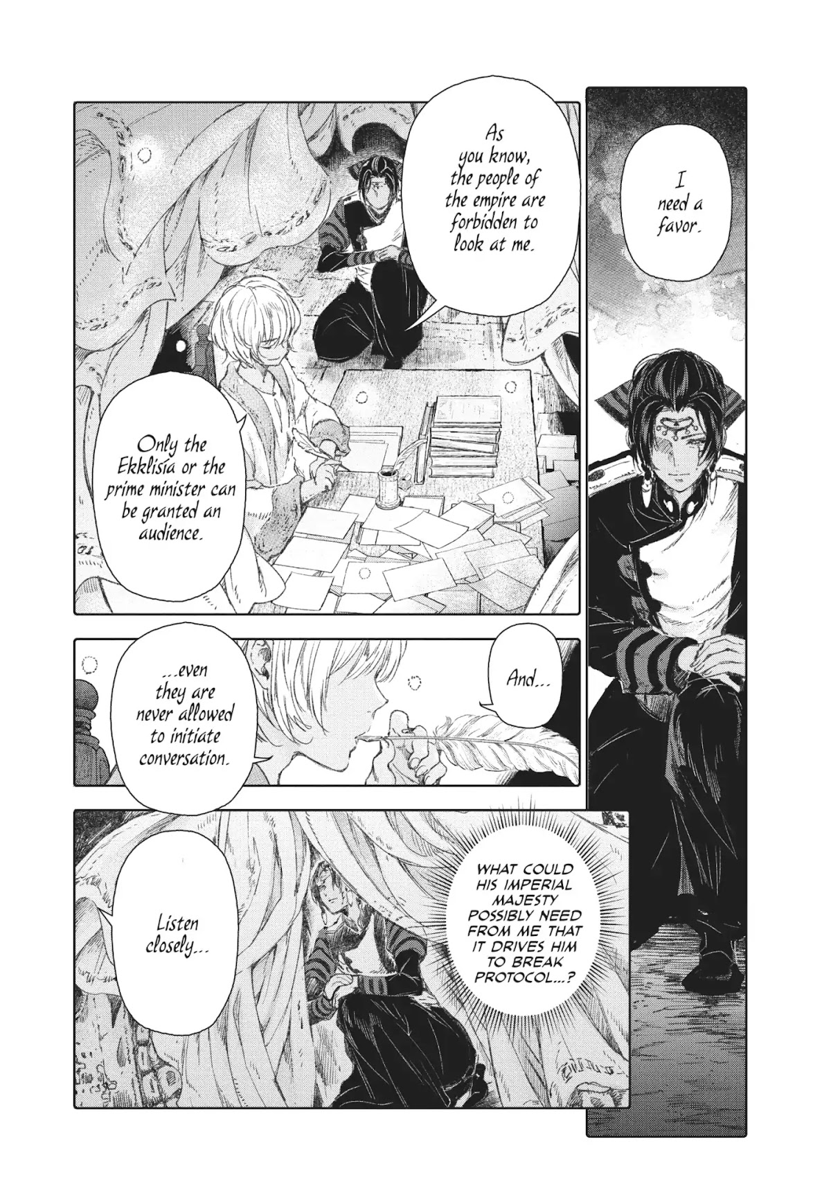 Kujira no Kora wa Sajou ni Utau Chapter 53 page 8 - Chapter 53: Cage of Wishes