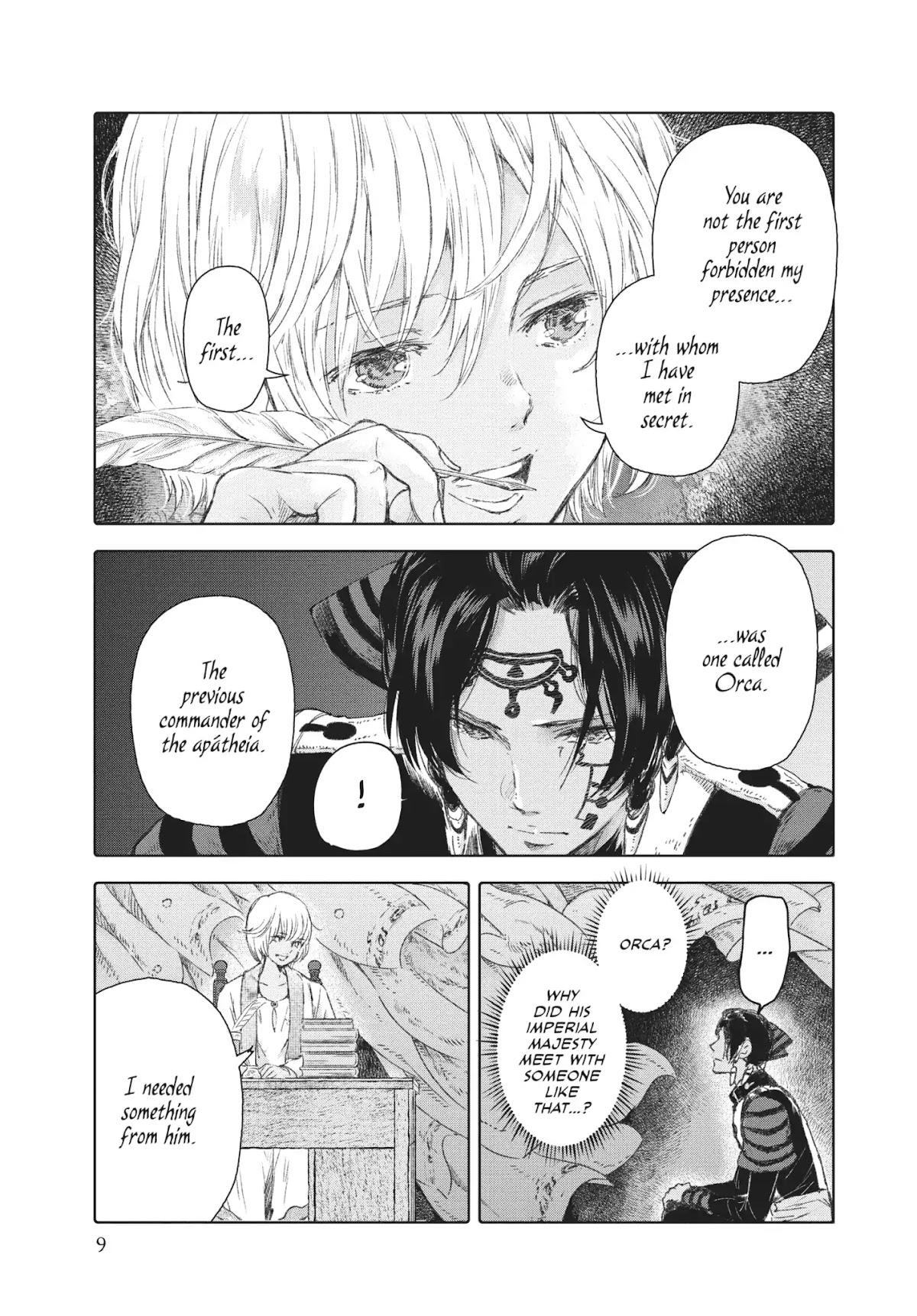 Kujira no Kora wa Sajou ni Utau Chapter 53 page 9 - Chapter 53: Cage of Wishes