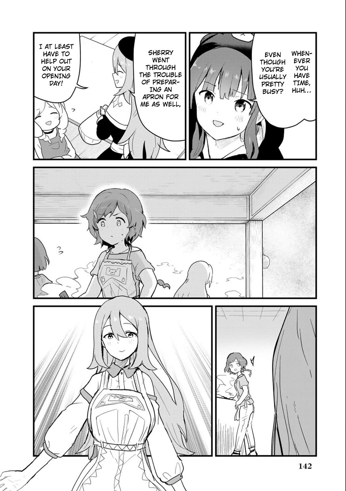 Kuma Kuma Kuma Bear Chapter 100 page 10 - Chapter 100: Kuma-san and the Diners Opening Day