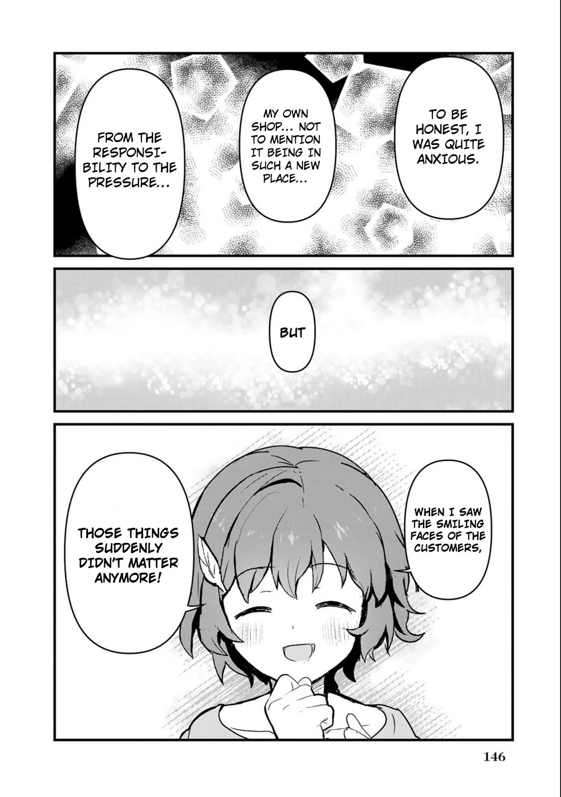 Kuma Kuma Kuma Bear Chapter 100 page 14 - Chapter 100: Kuma-san and the Diners Opening Day
