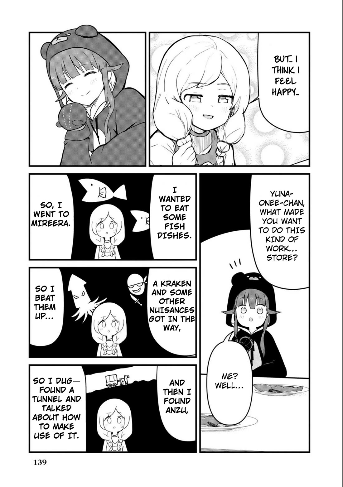 Kuma Kuma Kuma Bear Chapter 100 page 7 - Chapter 100: Kuma-san and the Diners Opening Day