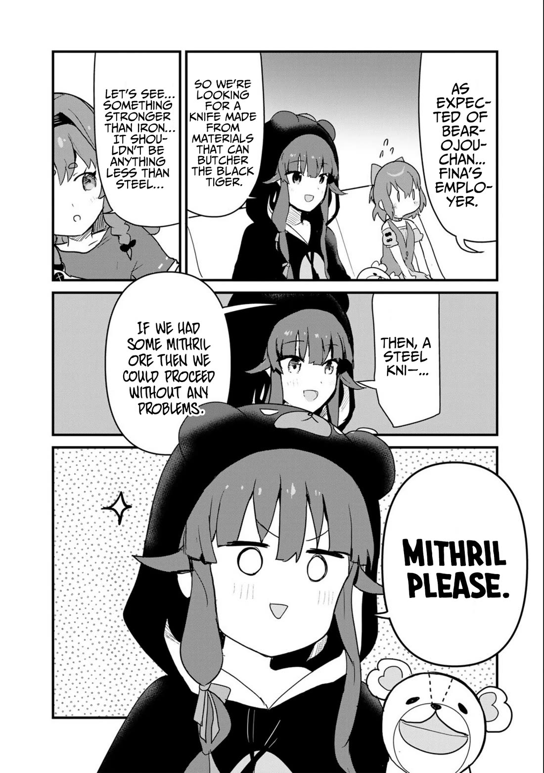 Kuma Kuma Kuma Bear Chapter 101 page 6 - Chapter 101: Kuma-san and the Mithril Quest