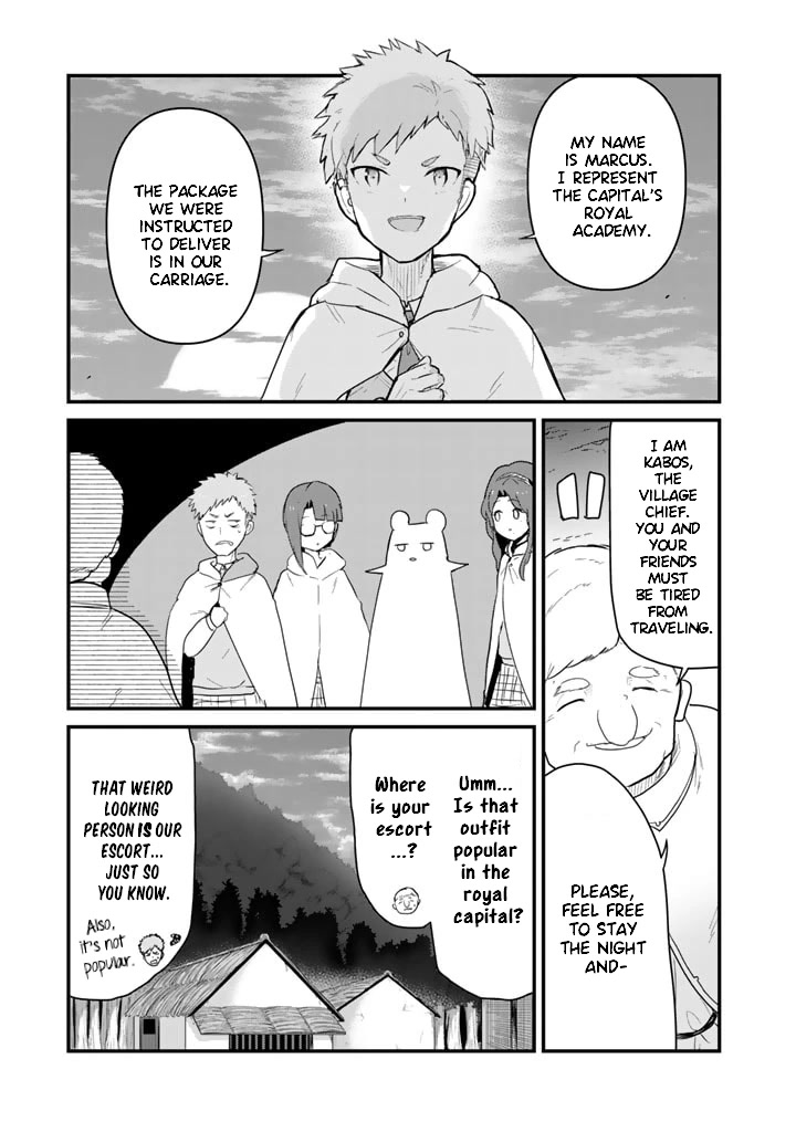Kuma Kuma Kuma Bear Chapter 88 page 7 - Chapter 88: Kuma-san and the Students Arrive at the Village