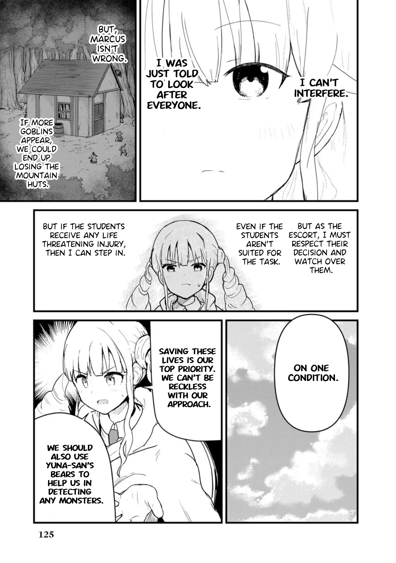 Kuma Kuma Kuma Bear Chapter 89 page 9 - Chapter 89: Kuma-san and the Students Subjugate Goblins