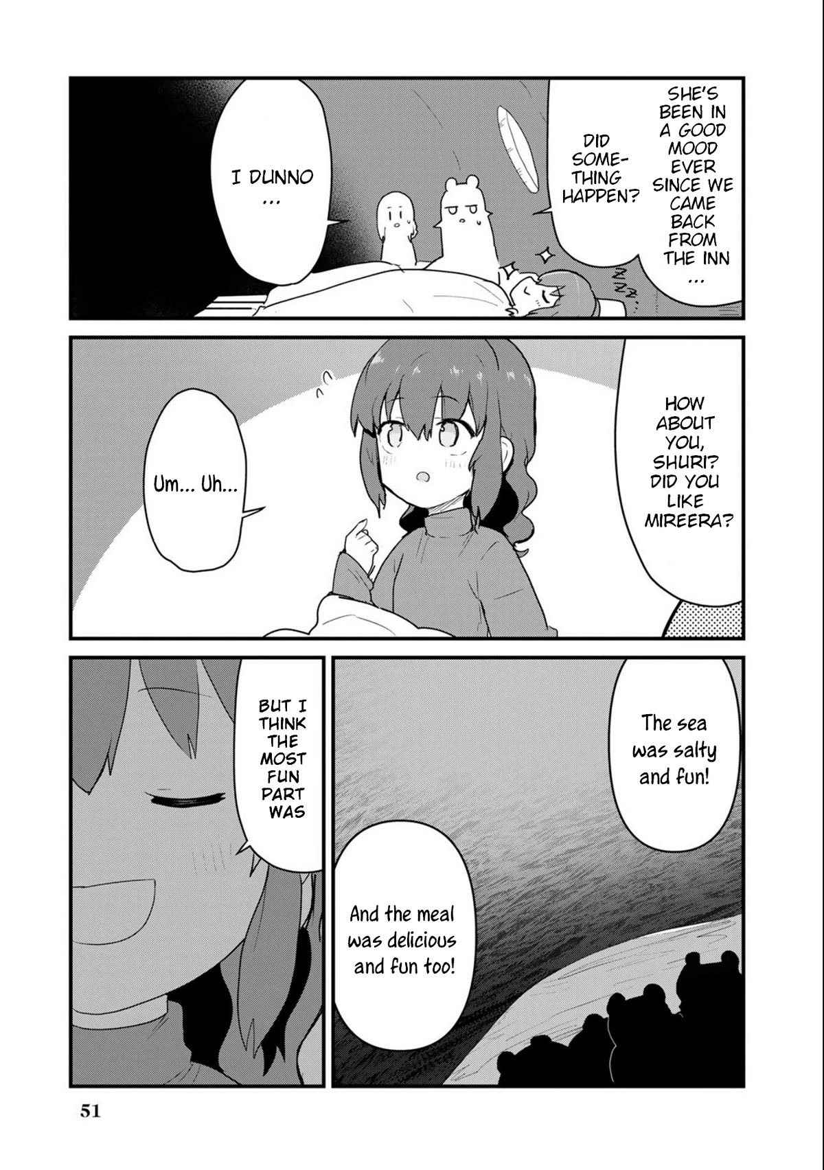 Kuma Kuma Kuma Bear Chapter 94 page 15 - Chapter 94: Kuma-san Goes on Vacation