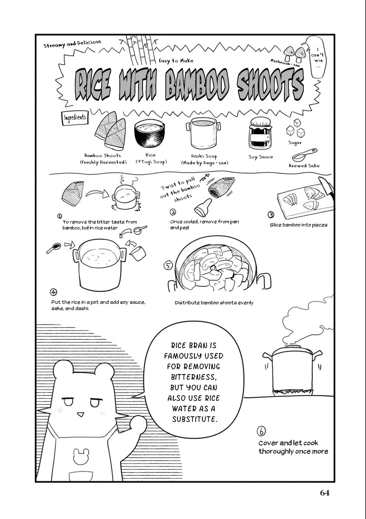 Kuma Kuma Kuma Bear Chapter 95 page 12 - Chapter 95: Kuma-san Harvests Bamboo