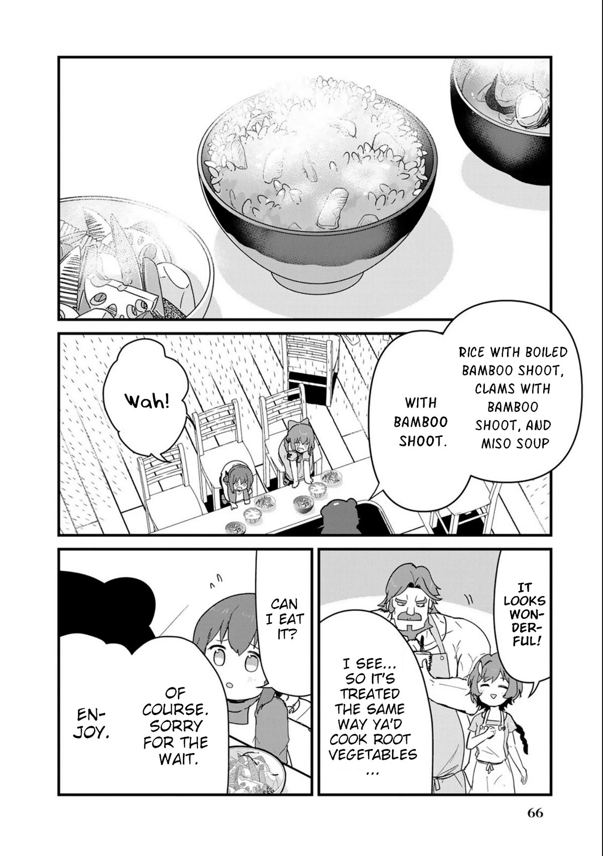 Kuma Kuma Kuma Bear Chapter 95 page 14 - Chapter 95: Kuma-san Harvests Bamboo