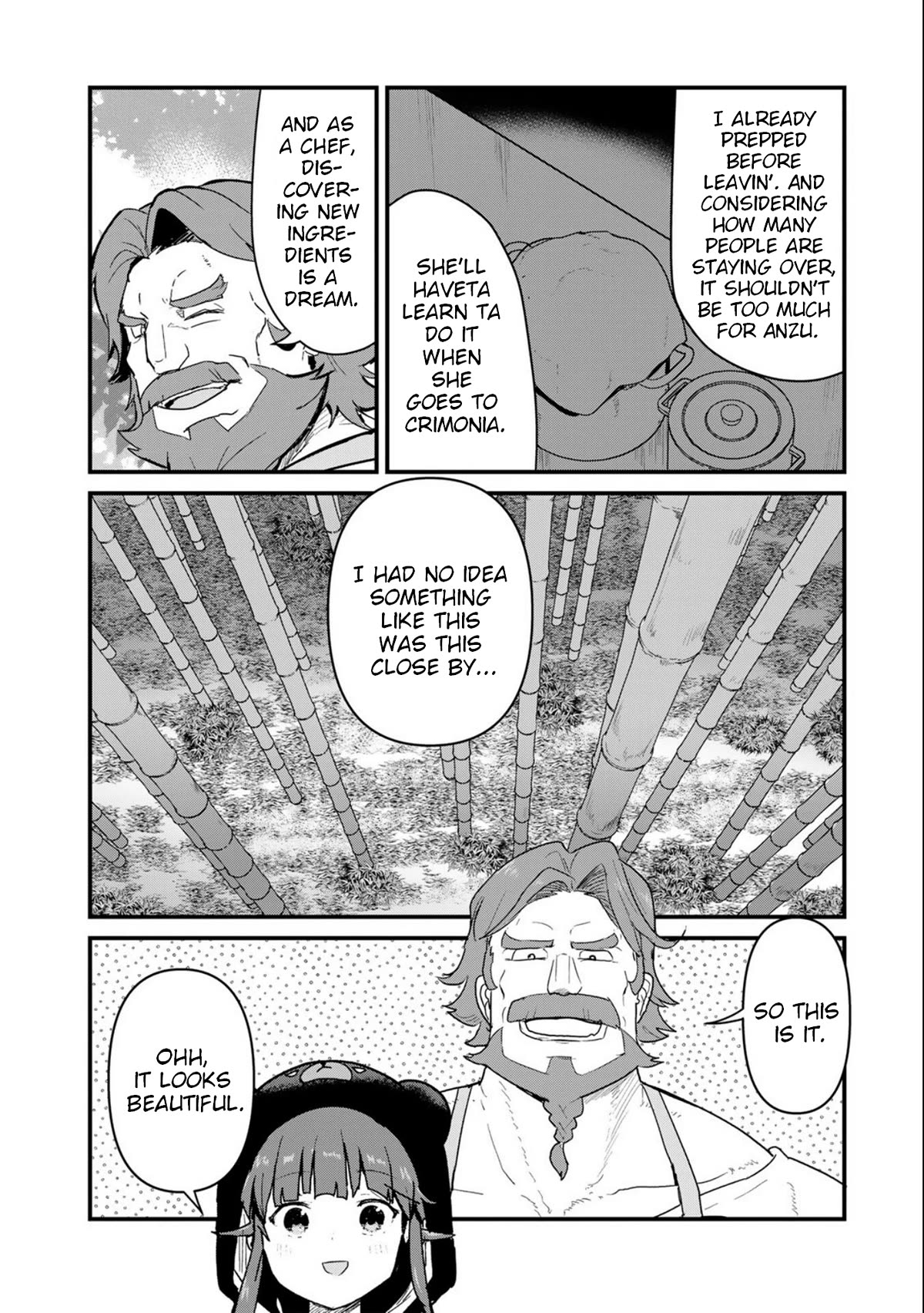 Kuma Kuma Kuma Bear Chapter 95 page 2 - Chapter 95: Kuma-san Harvests Bamboo