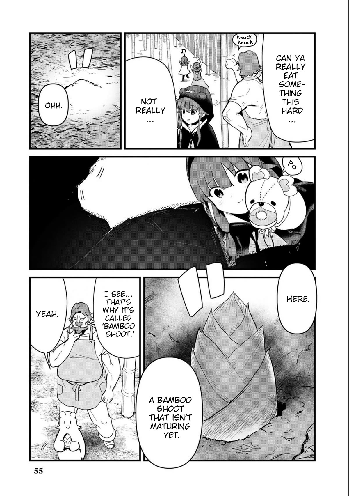 Kuma Kuma Kuma Bear Chapter 95 page 3 - Chapter 95: Kuma-san Harvests Bamboo
