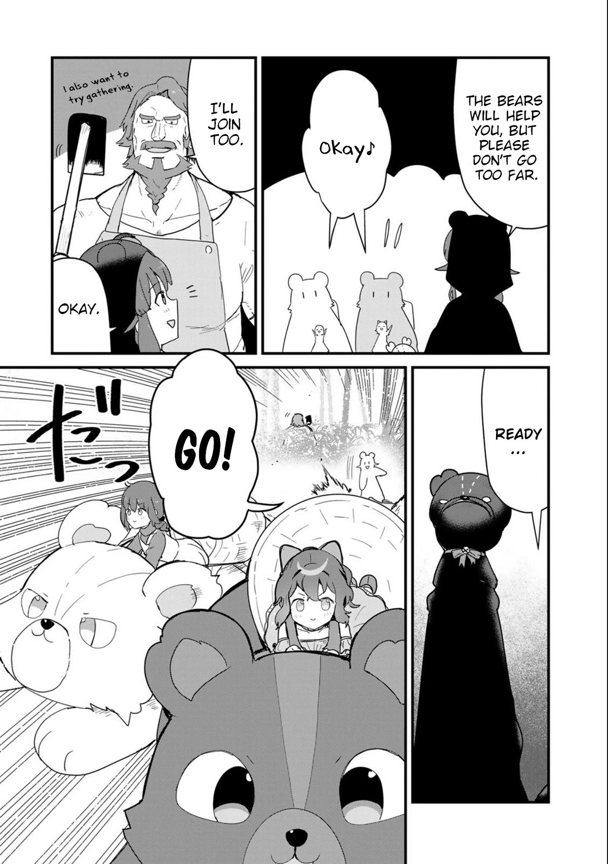 Kuma Kuma Kuma Bear Chapter 95 page 5 - Chapter 95: Kuma-san Harvests Bamboo