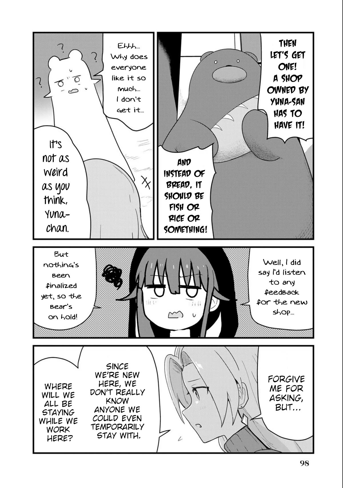 Kuma Kuma Kuma Bear Chapter 97 page 14 - Chapter 97: Kuma-san and the New Hires