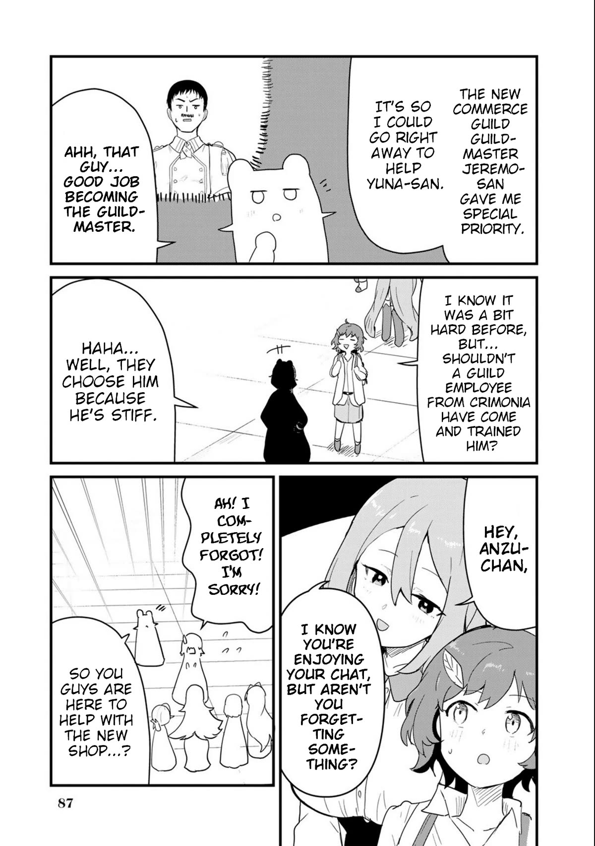Kuma Kuma Kuma Bear Chapter 97 page 3 - Chapter 97: Kuma-san and the New Hires
