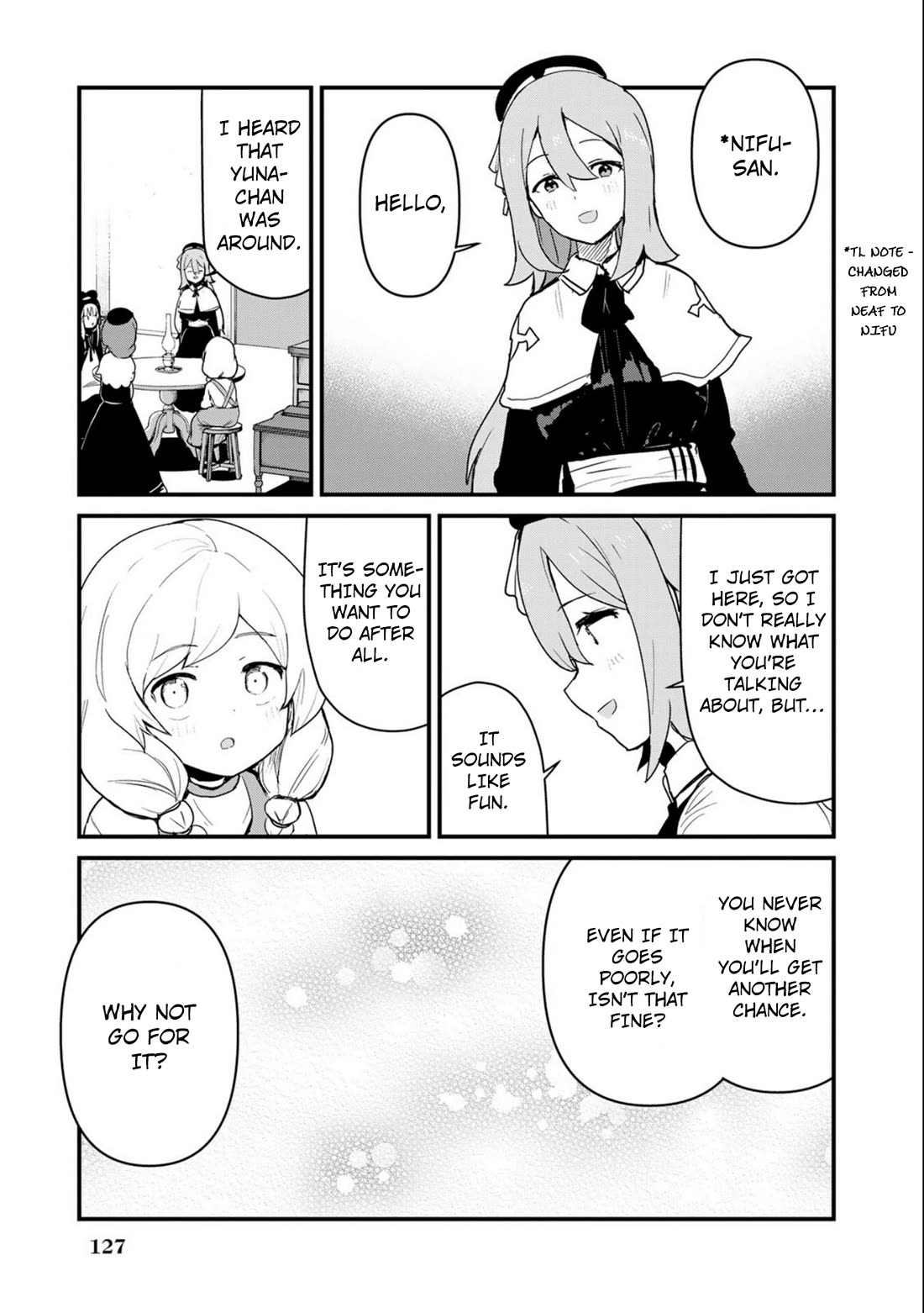 Kuma Kuma Kuma Bear Chapter 99 page 11 - Chapter 99: Kuma-san and the Bear Diner