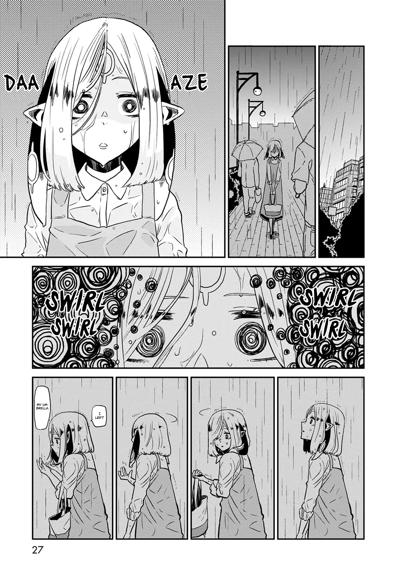 Kumika no Mikaku Chapter 22 page 27 - Chapter 22: Feelings Scrambled by the Imminent Rain