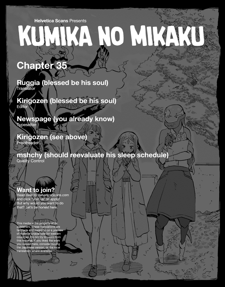 Kumika no Mikaku Chapter 35 page 1 - Chapter 35: The Fall Mountain, Hike!