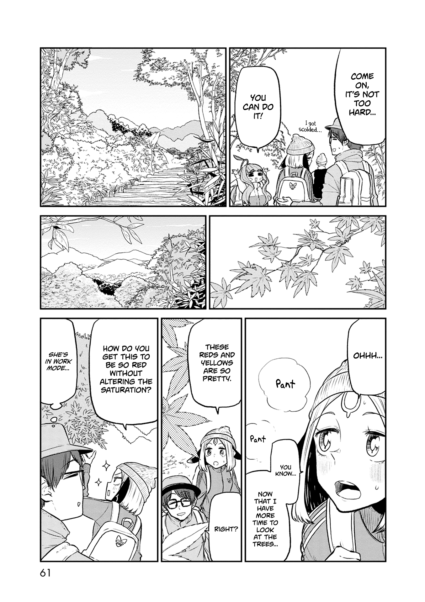 Kumika no Mikaku Chapter 35 page 6 - Chapter 35: The Fall Mountain, Hike!