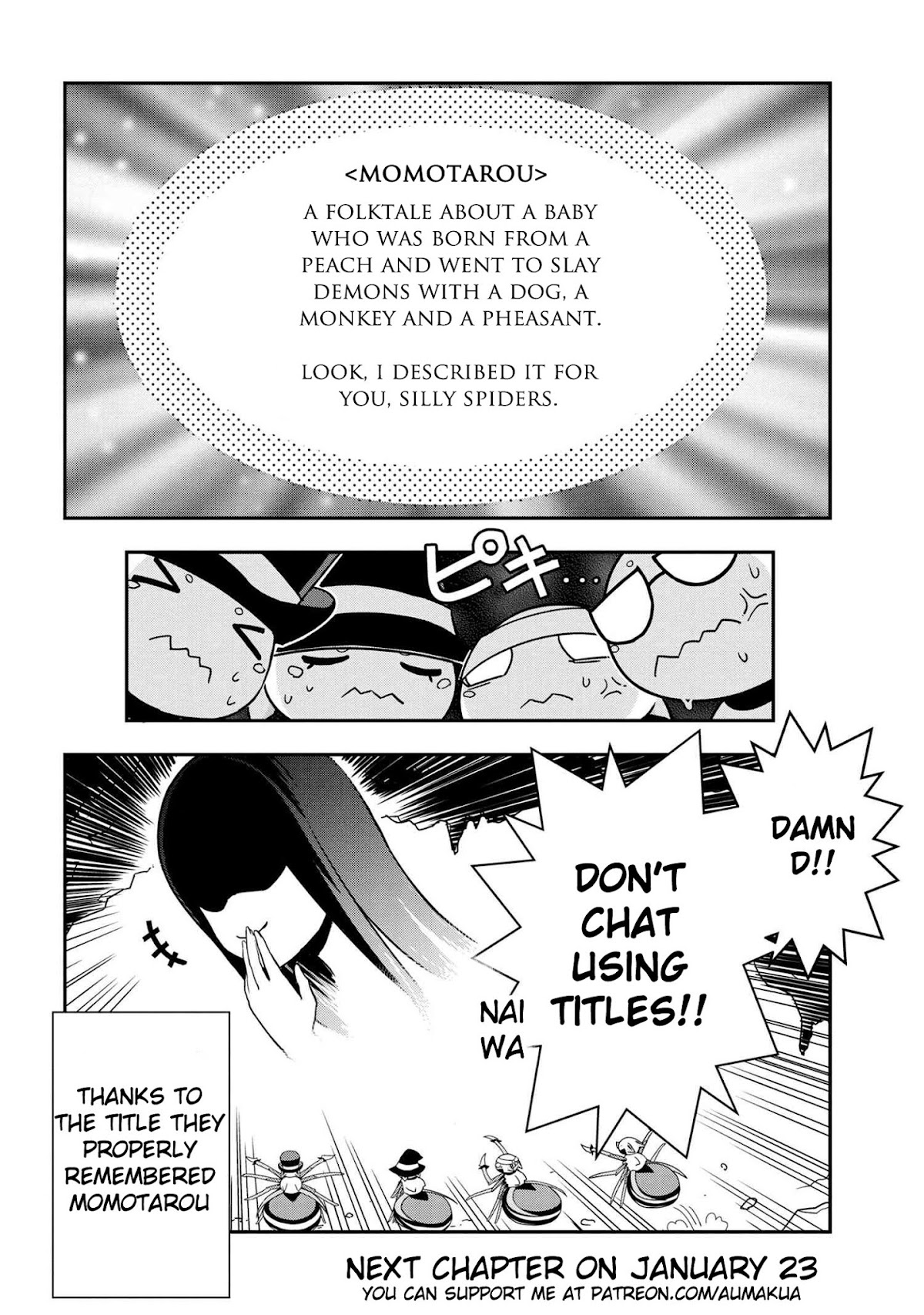 Kumo Desu ga, Nani ka? Daily Life of the Four Spider Sisters Chapter 23 page 8 - Chapter 23