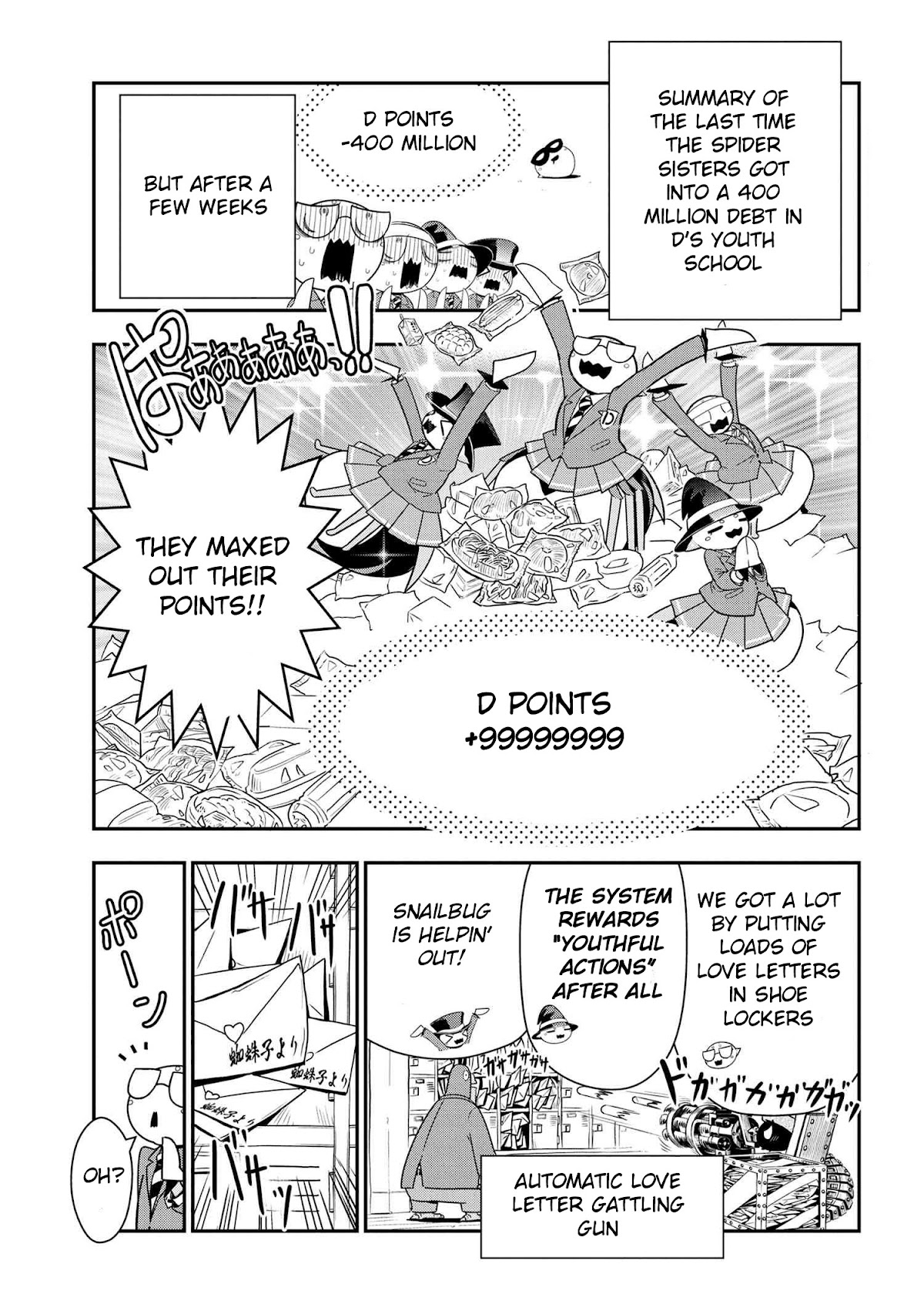 Kumo Desu ga, Nani ka? Daily Life of the Four Spider Sisters Chapter 89 page 1 - Chapter 89