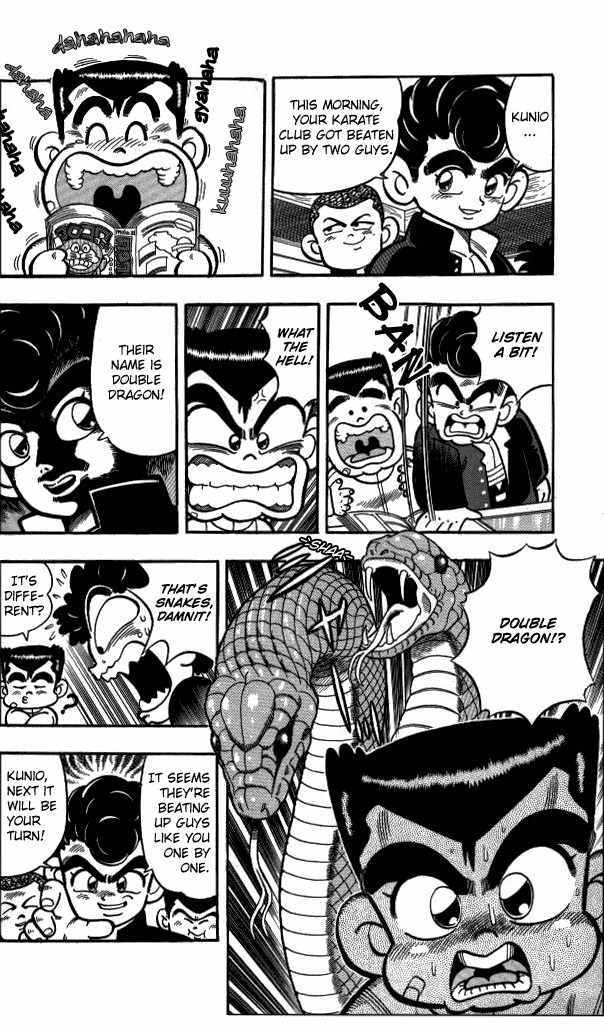 Kunio-kun Chapter 2 page 6 - Chapter 2: Double Dragon's Challenge!!