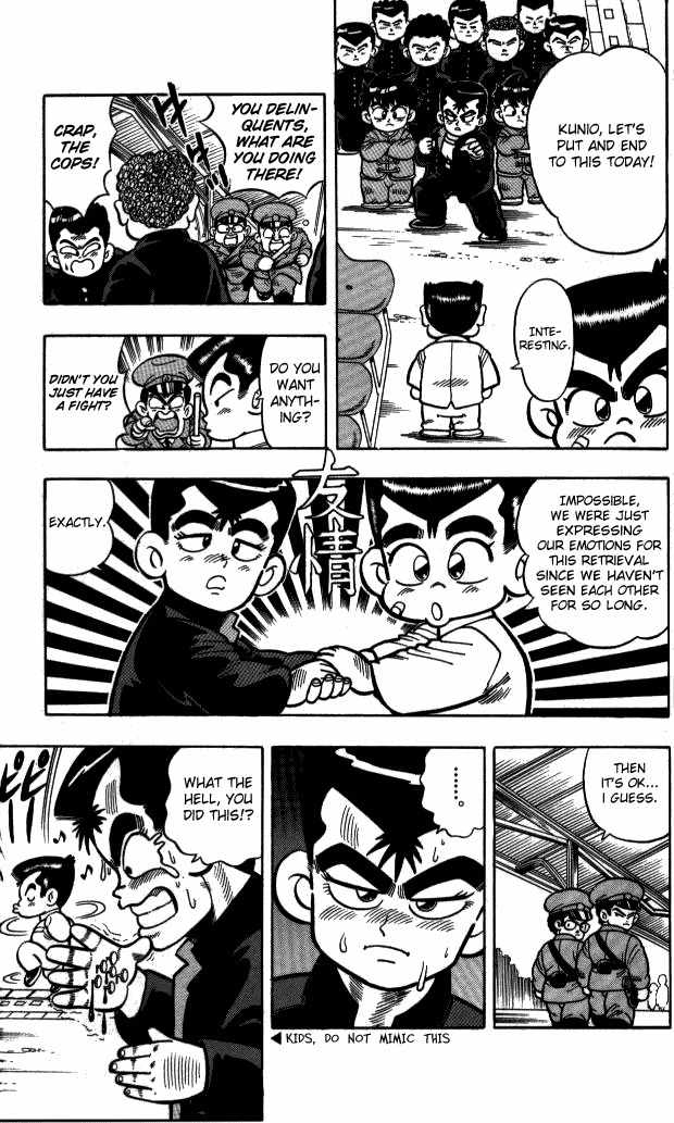 Kunio-kun Chapter 3 page 6 - Chapter 3: Kunio VS Yamada - Careless Fight!!