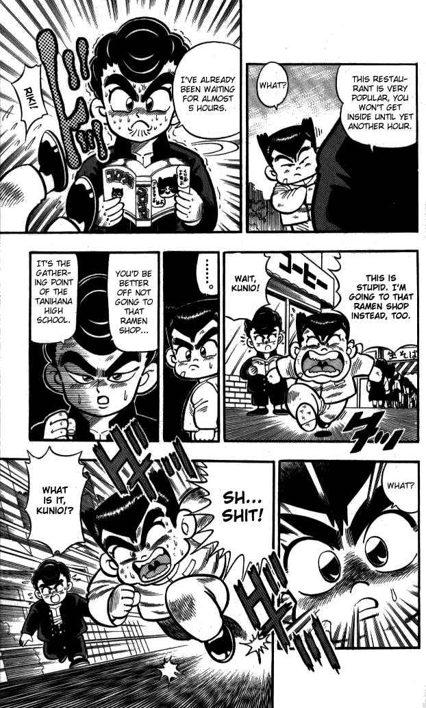 Kunio-kun Chapter 6 page 9 - Chapter 6: Can't We Fight If We Become Hungry?