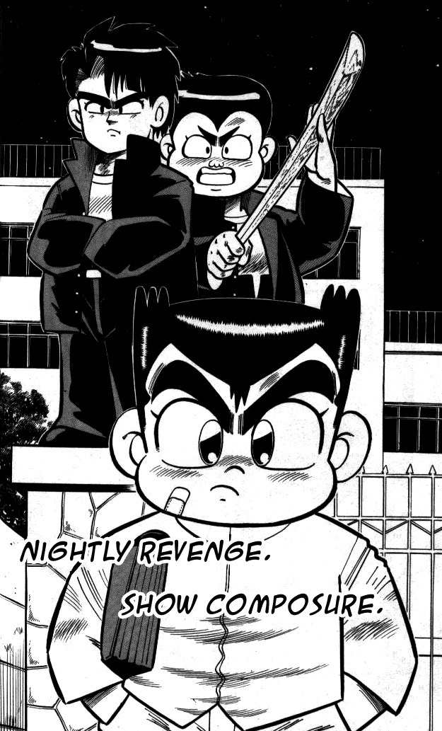 Kunio-kun Chapter 7 page 1 - Chapter 7: Nightly Revenge. Show Composure.