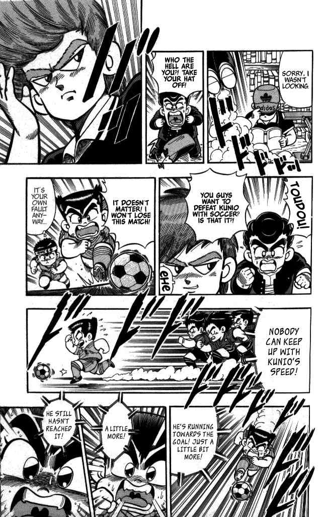 Kunio-kun Chapter 9 page 13 - Chapter 9: A Fierce Fight! The Soccer Match Dispute!