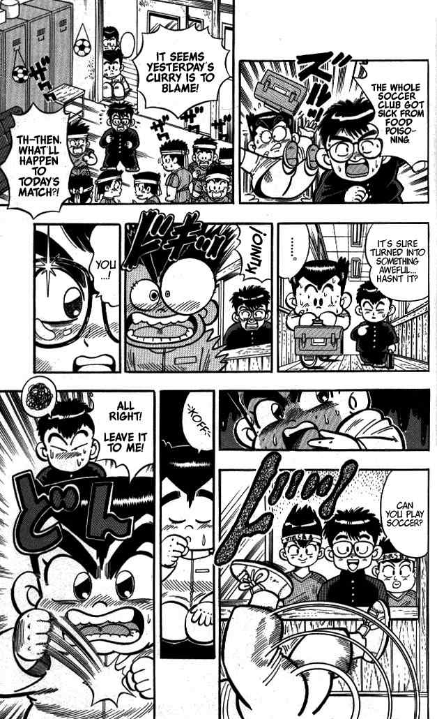 Kunio-kun Chapter 9 page 7 - Chapter 9: A Fierce Fight! The Soccer Match Dispute!