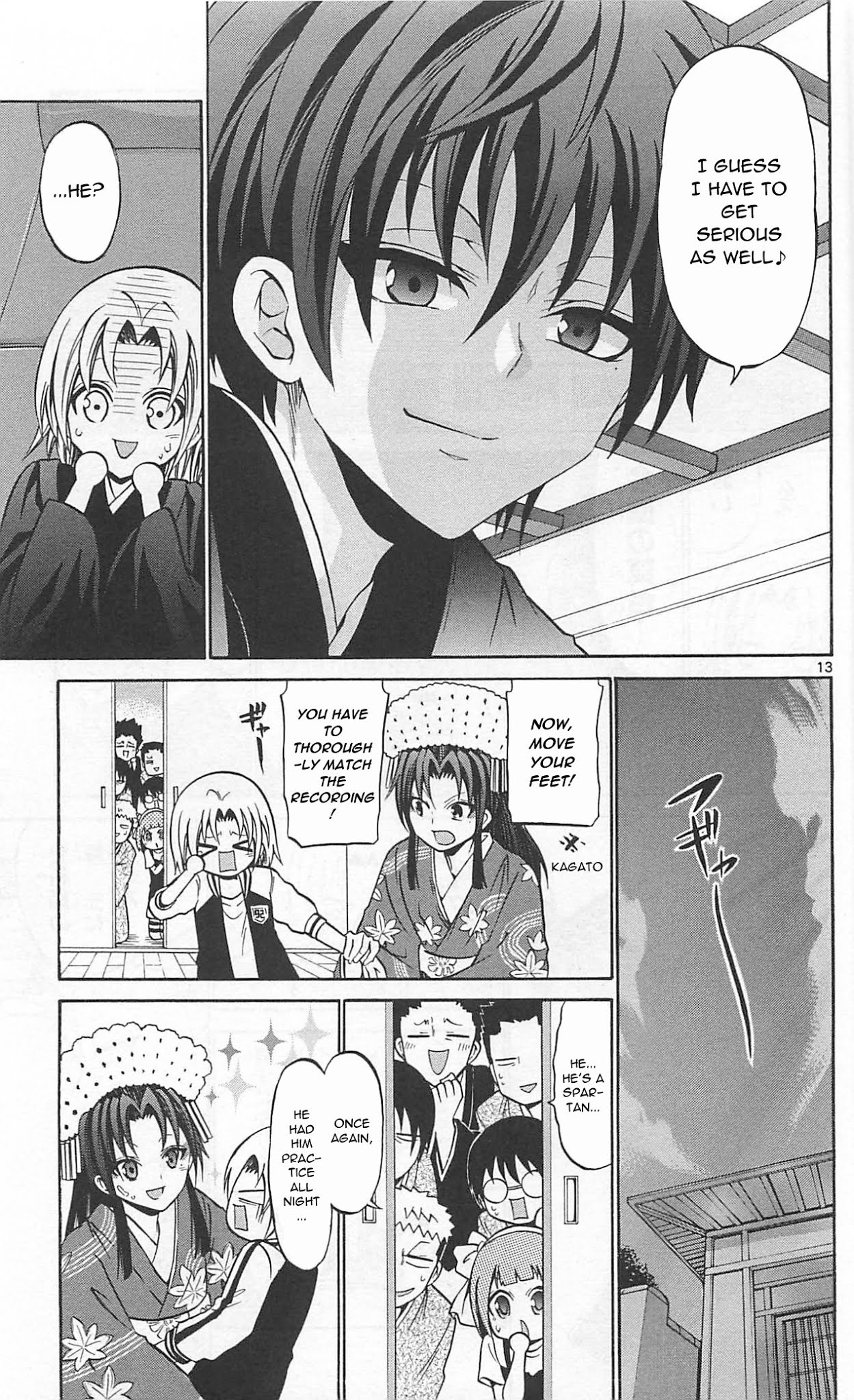 Kunisaki Izumo no Jijou Chapter 61 page 15 - Chapter 61: Fire sparks!! Fight on stage!!!