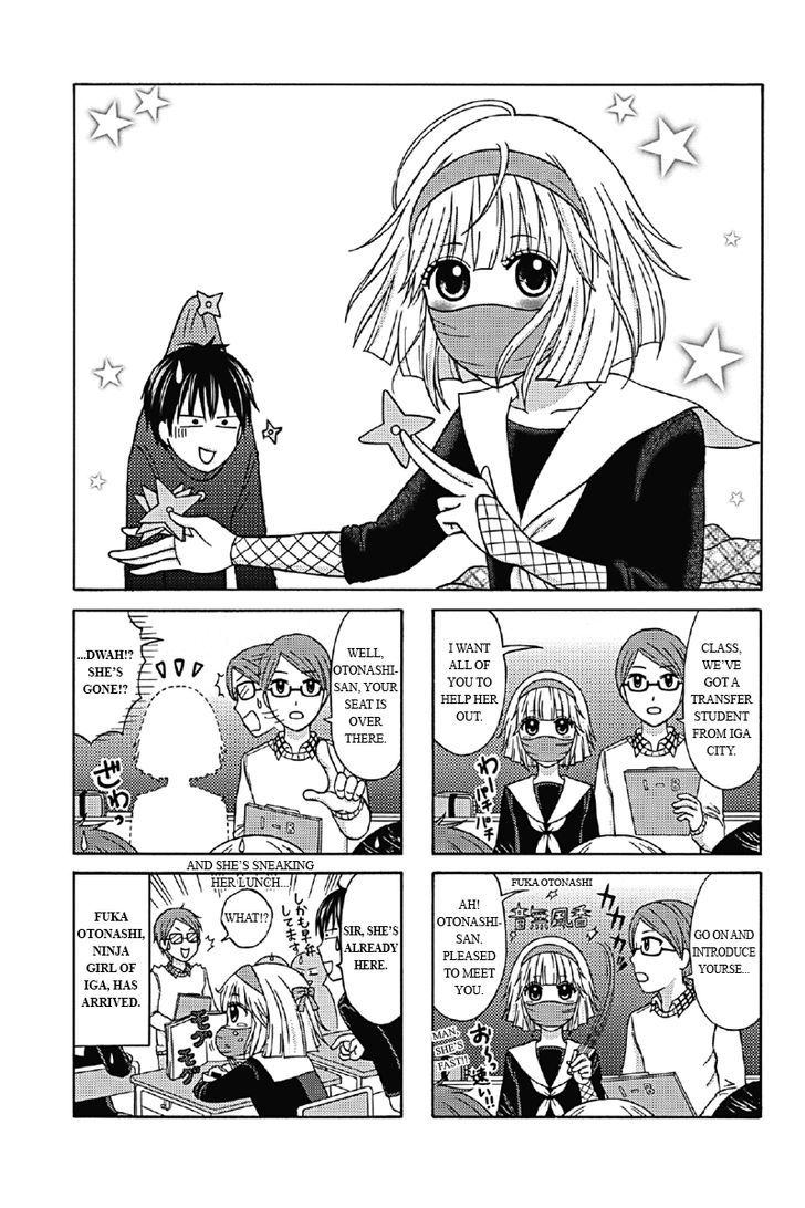 Kunoichi Joshikousei Otonashi-san Chapter 1 page 1 - Chapter 1