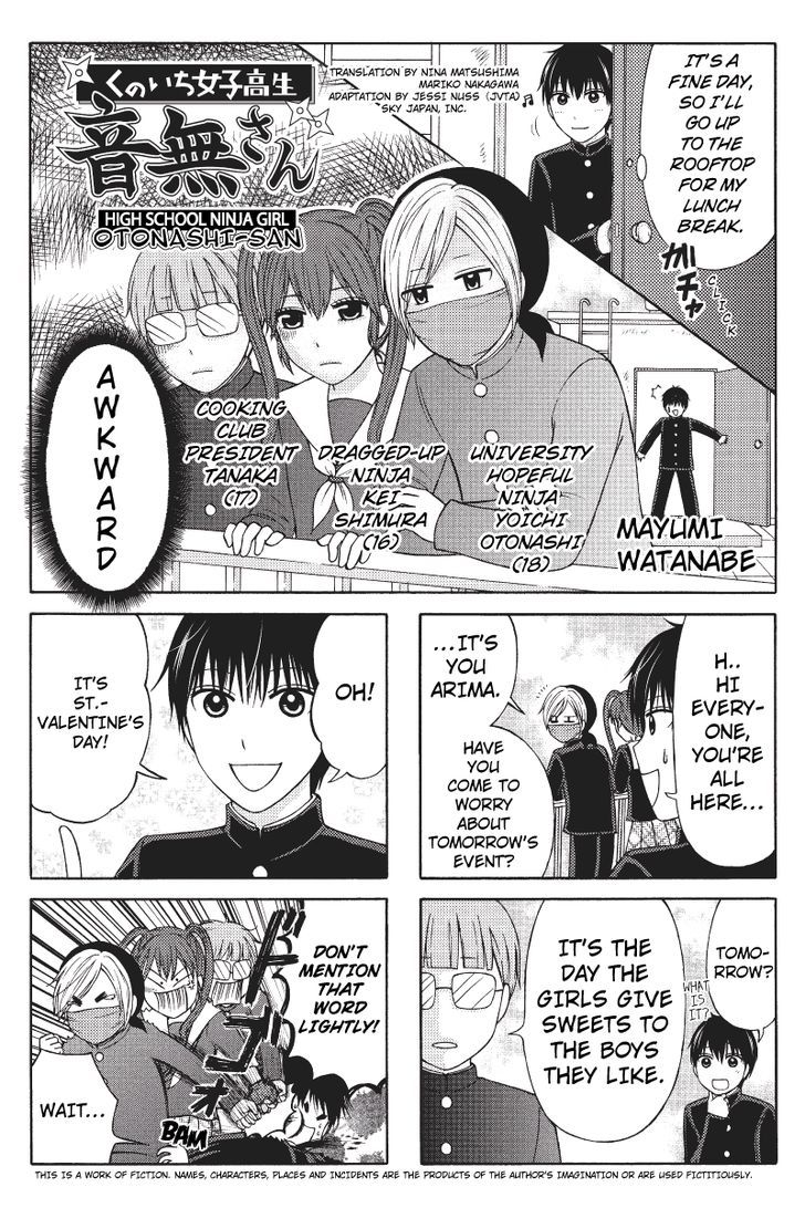 Kunoichi Joshikousei Otonashi-san Chapter 11 page 1 - Chapter 11