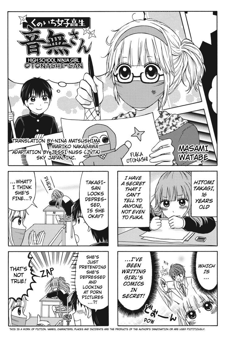Kunoichi Joshikousei Otonashi-san Chapter 13 page 1 - Chapter 13