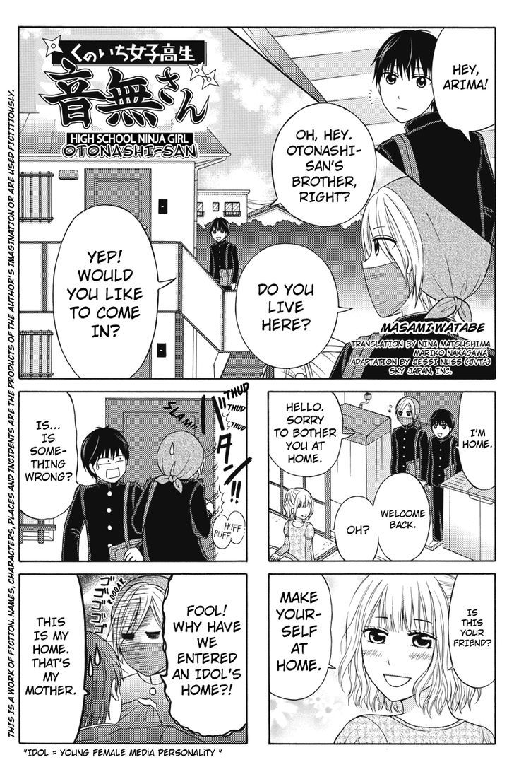 Kunoichi Joshikousei Otonashi-san Chapter 14 page 1 - Chapter 14