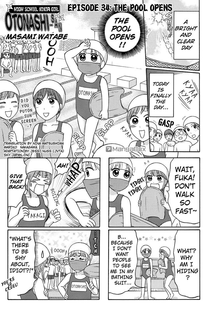 Kunoichi Joshikousei Otonashi-san Chapter 34 page 1 - Chapter 34