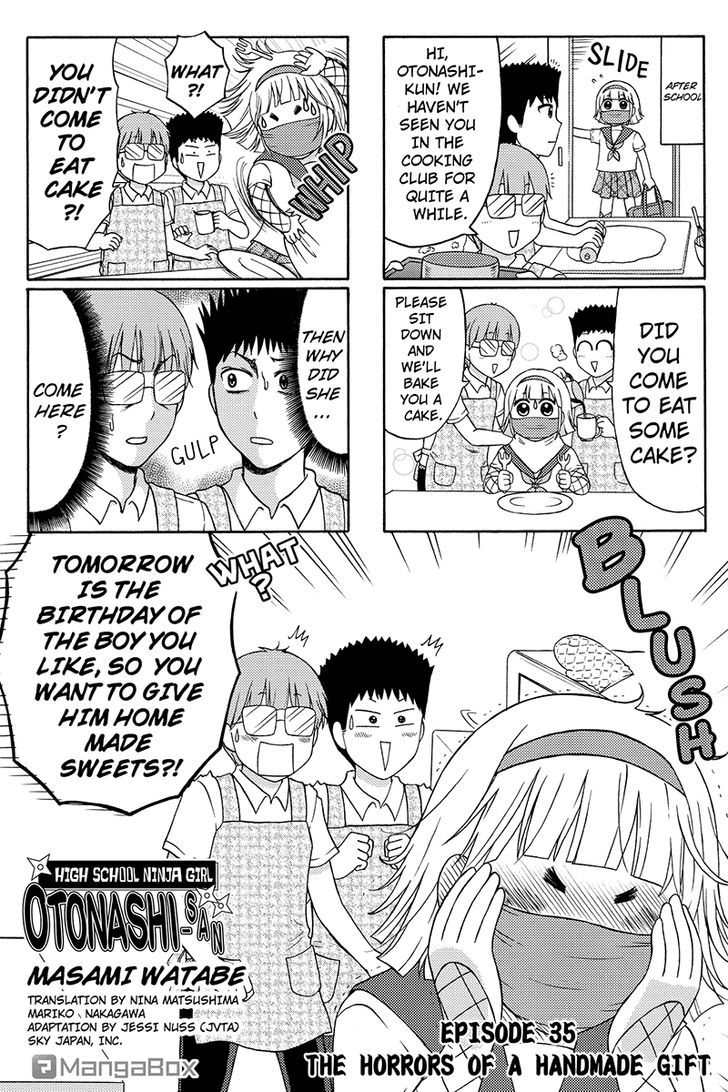 Kunoichi Joshikousei Otonashi-san Chapter 35 page 1 - Chapter 35