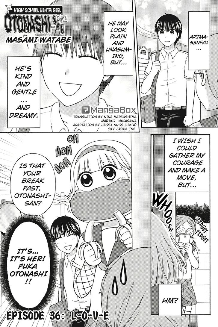 Kunoichi Joshikousei Otonashi-san Chapter 36 page 1 - Chapter 36