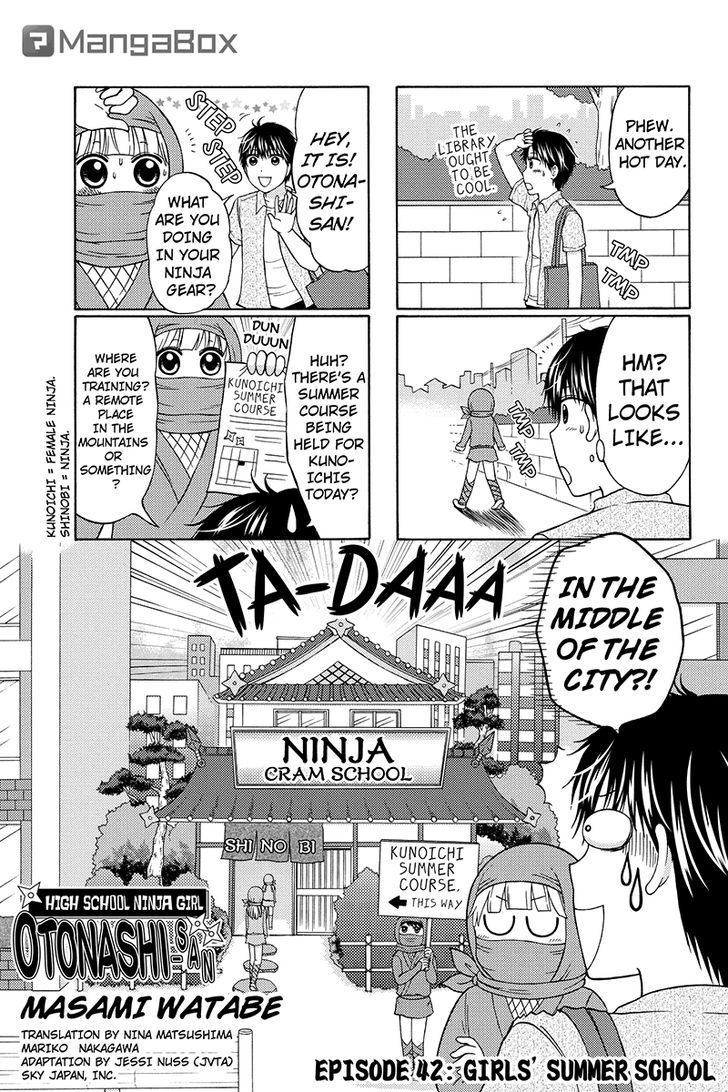 Kunoichi Joshikousei Otonashi-san Chapter 42 page 1 - Chapter 42